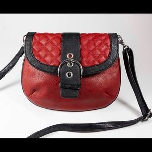 Grace Adele Quilted Red Mini Bag